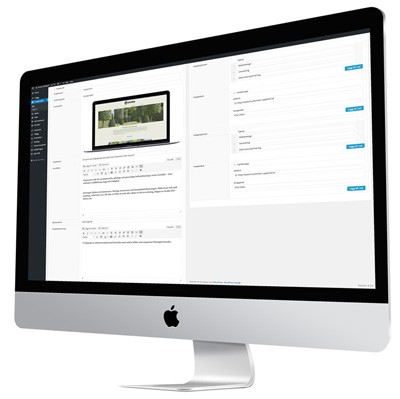 Hemsidor i WordPress - iMacskärm